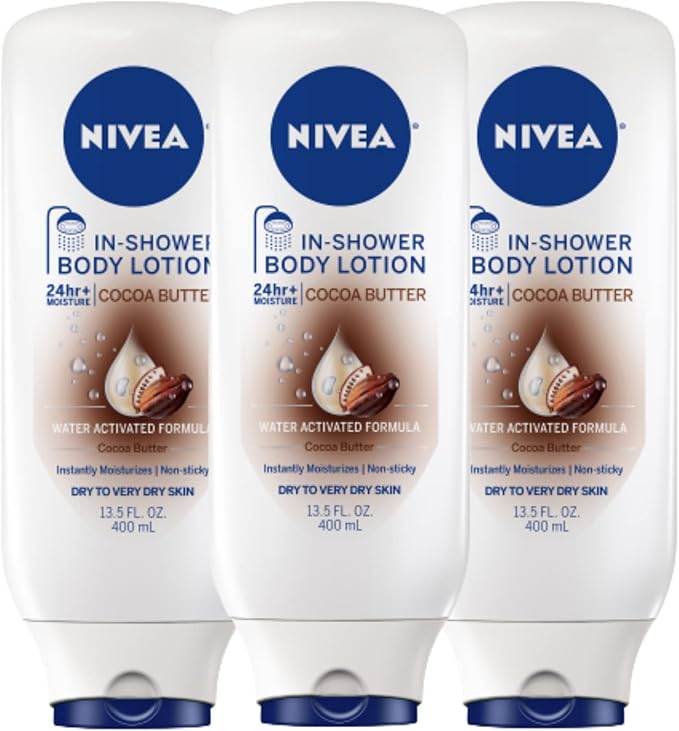 Nivea Body Cocoa Butter In Shower Lotion, Lotion for Dry Skin, 13.5 Fl Oz (Pack of 3) - Image 2